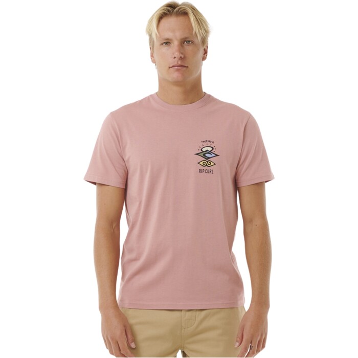 2024 Rip Curl Mens Search Icon Tee 0CBMTE - Mushroom